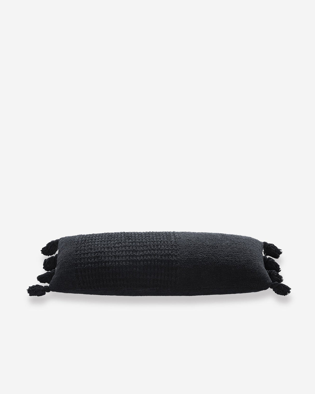 Braided Pom Pom Lumbar Pillow