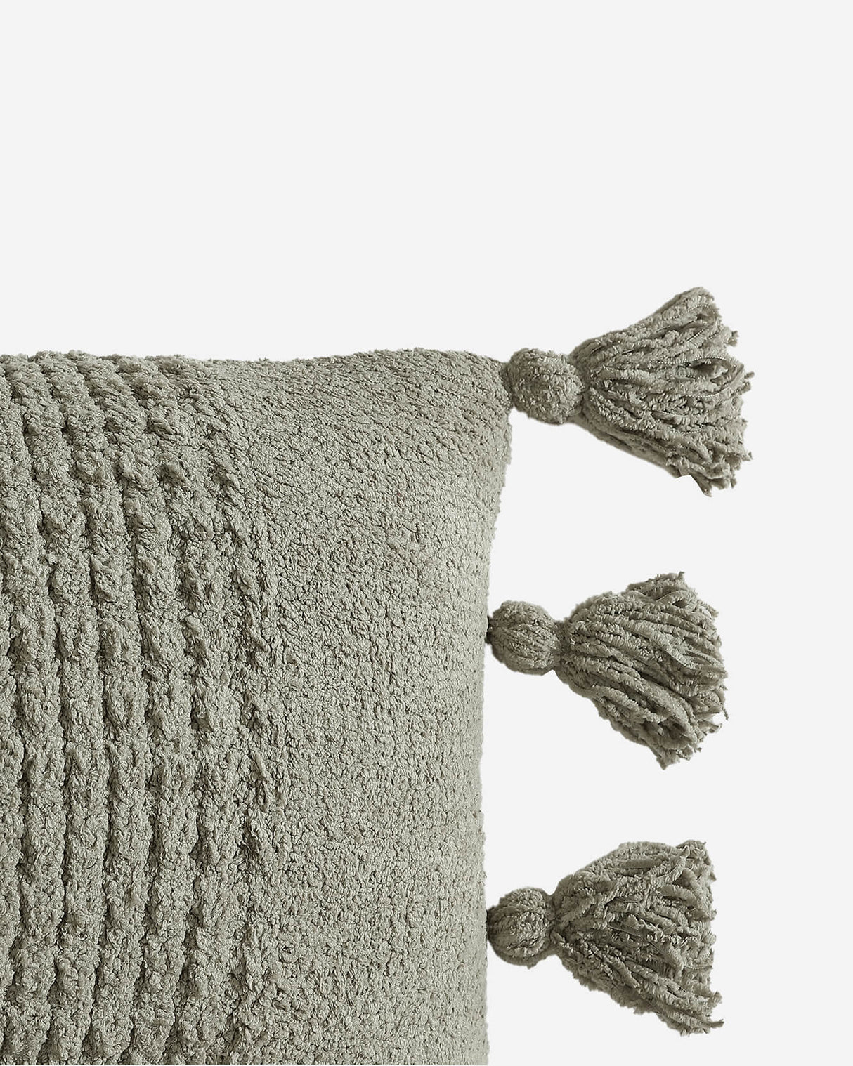 Braided Pom Pom Lumbar Pillow-Pillows-Parc Decor