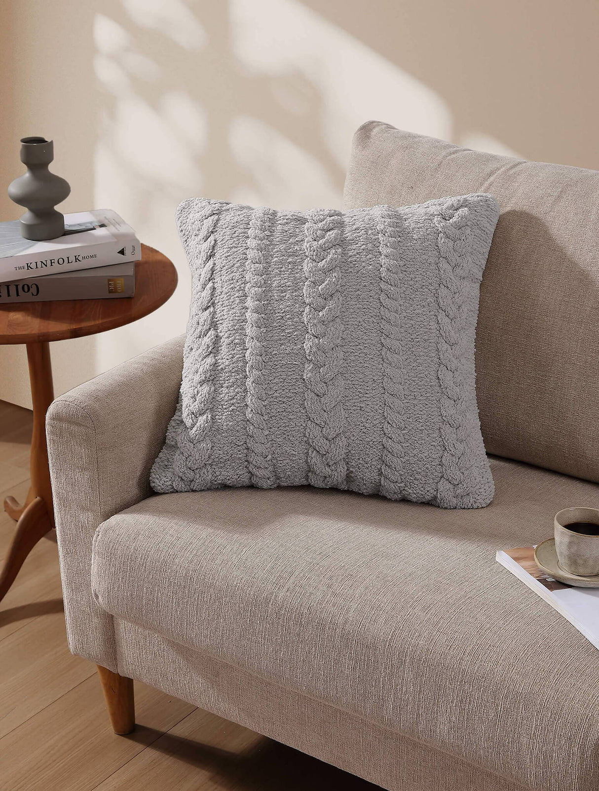Braided Throw Pillow-Pillows-Parc Decor