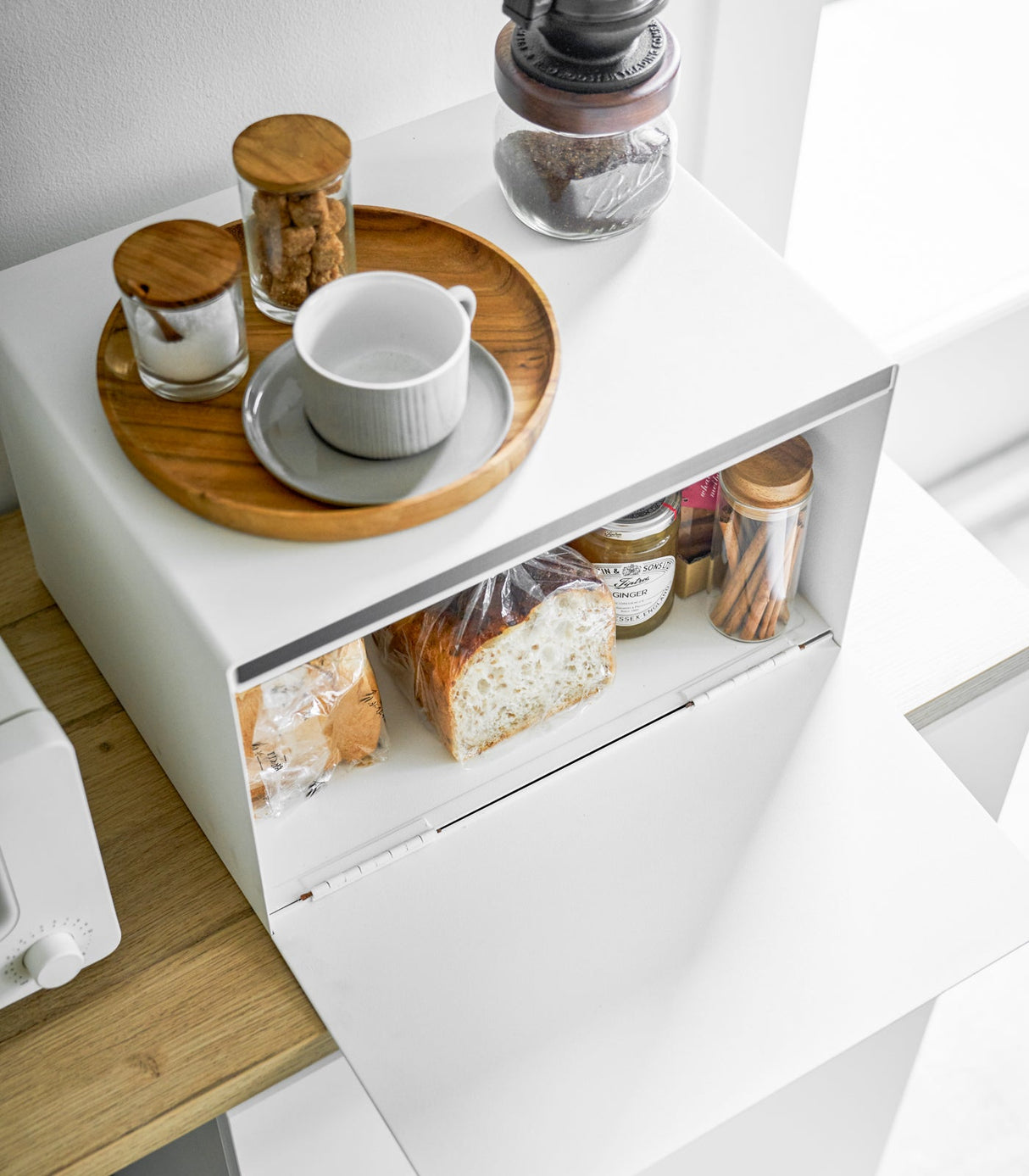 Bread Box - Steel + Wood