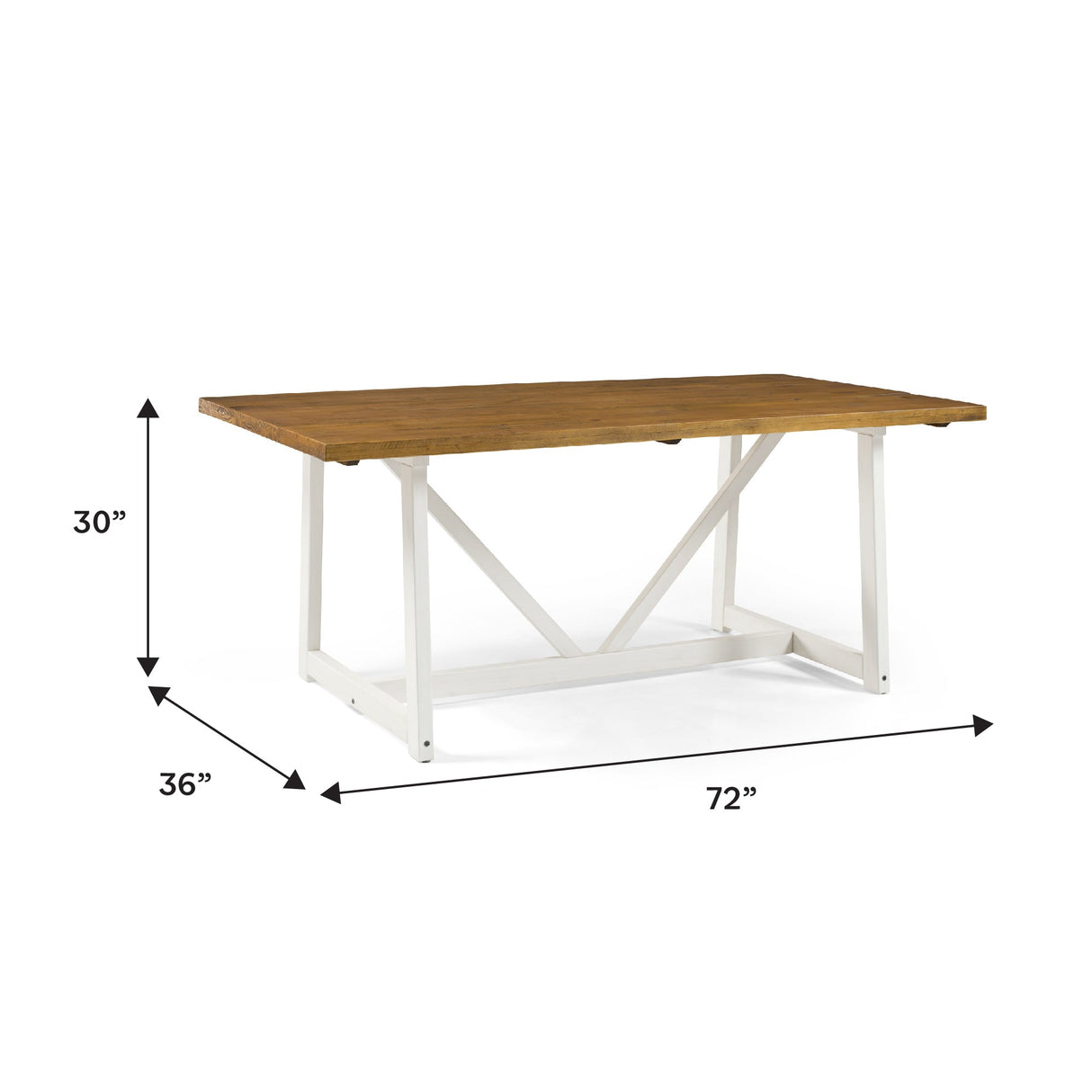 Brennan Solid Wood Trestle Dining Table-Dining / Kitchen-Parc Decor