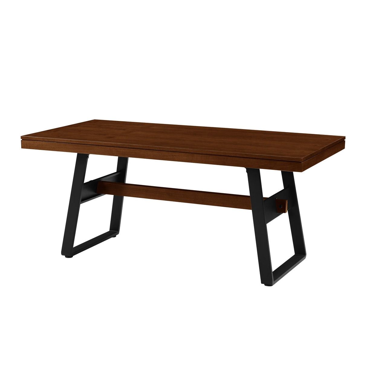 Brickell Modern Industrial Bridge-Leg Dining Table & Desk-Dining / Kitchen-Parc Decor