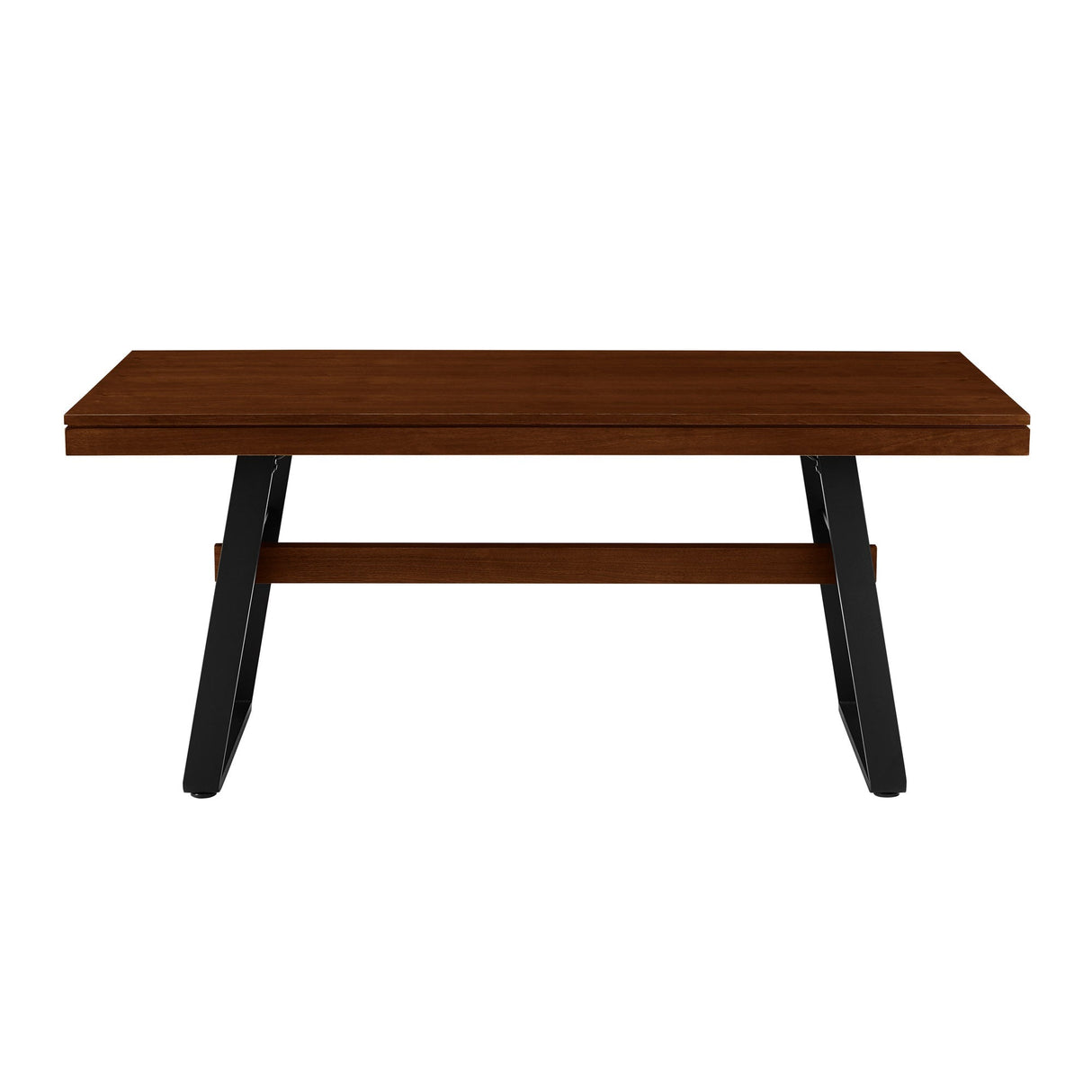 Brickell Modern Industrial Bridge-Leg Dining Table & Desk-Dining / Kitchen-Parc Decor