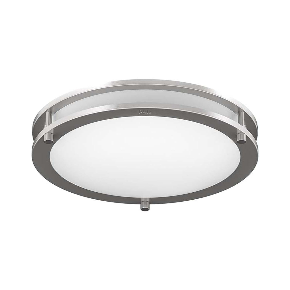 Brilli 13"W 1-Light LED "Get in Sync" Day-to-Night Circadian Flush Mount Light Fixture