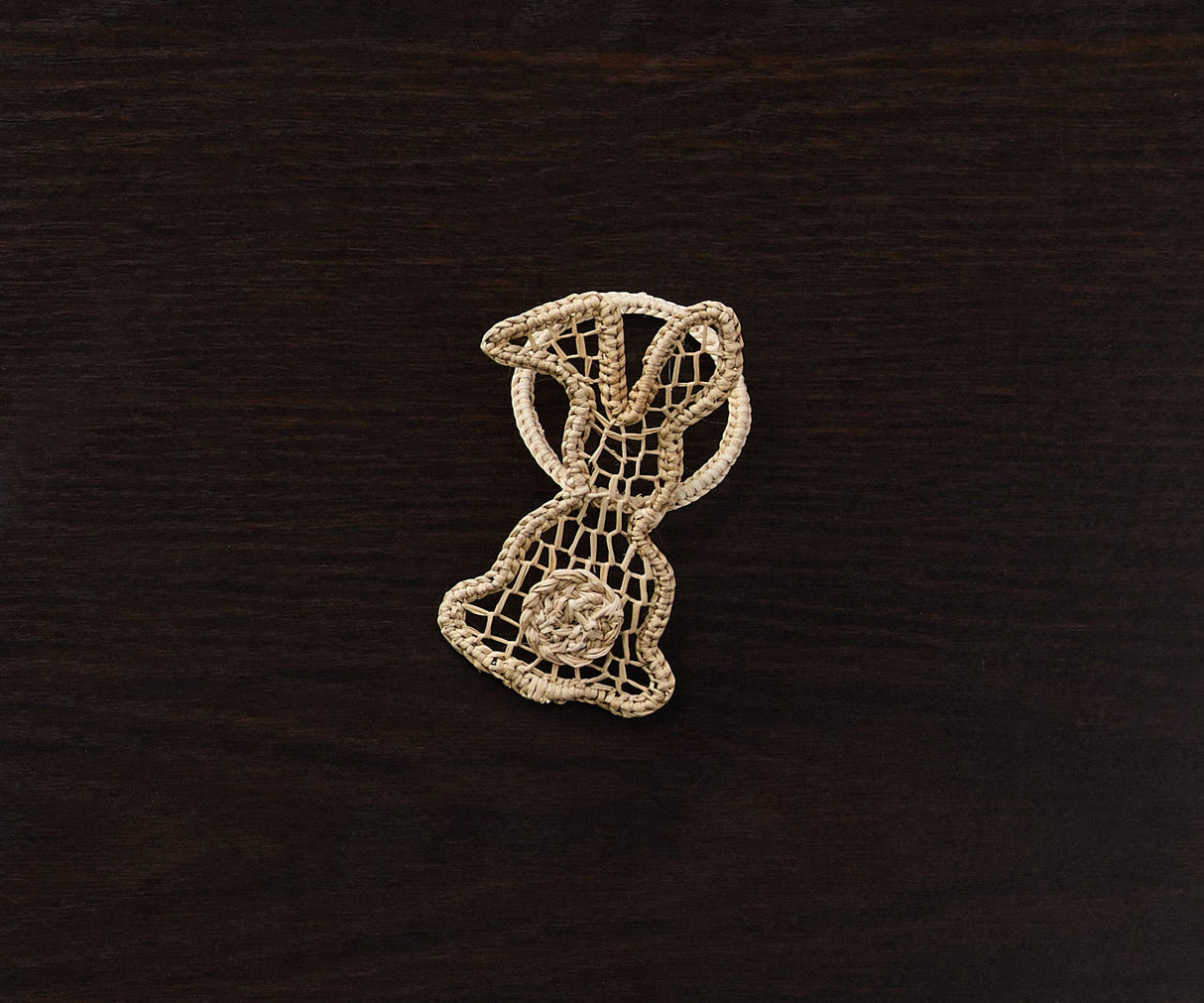 Bunny Napkin Ring β 3.5β Handwoven Iraca Palm β Artisan Spring Table Decor from Peru-Napkins-Parc Decor