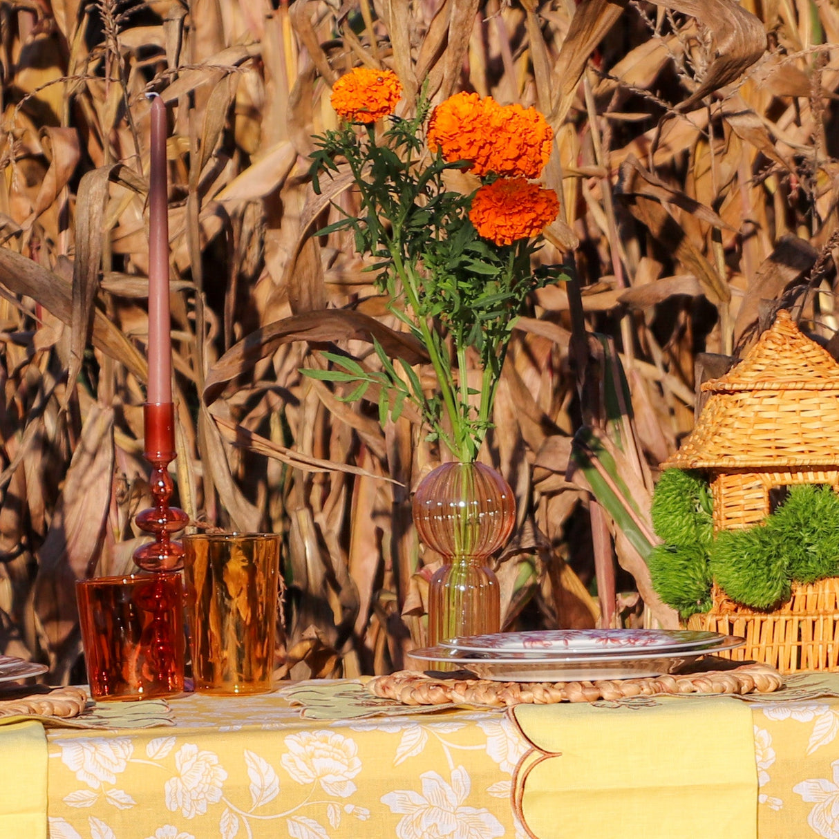 Café Brown Candle Holder - Pair-Candle Holder-Parc Decor