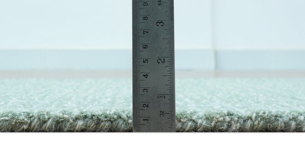 Cam Custom Made Modern Style Teal Hand Tufted Wool Rug