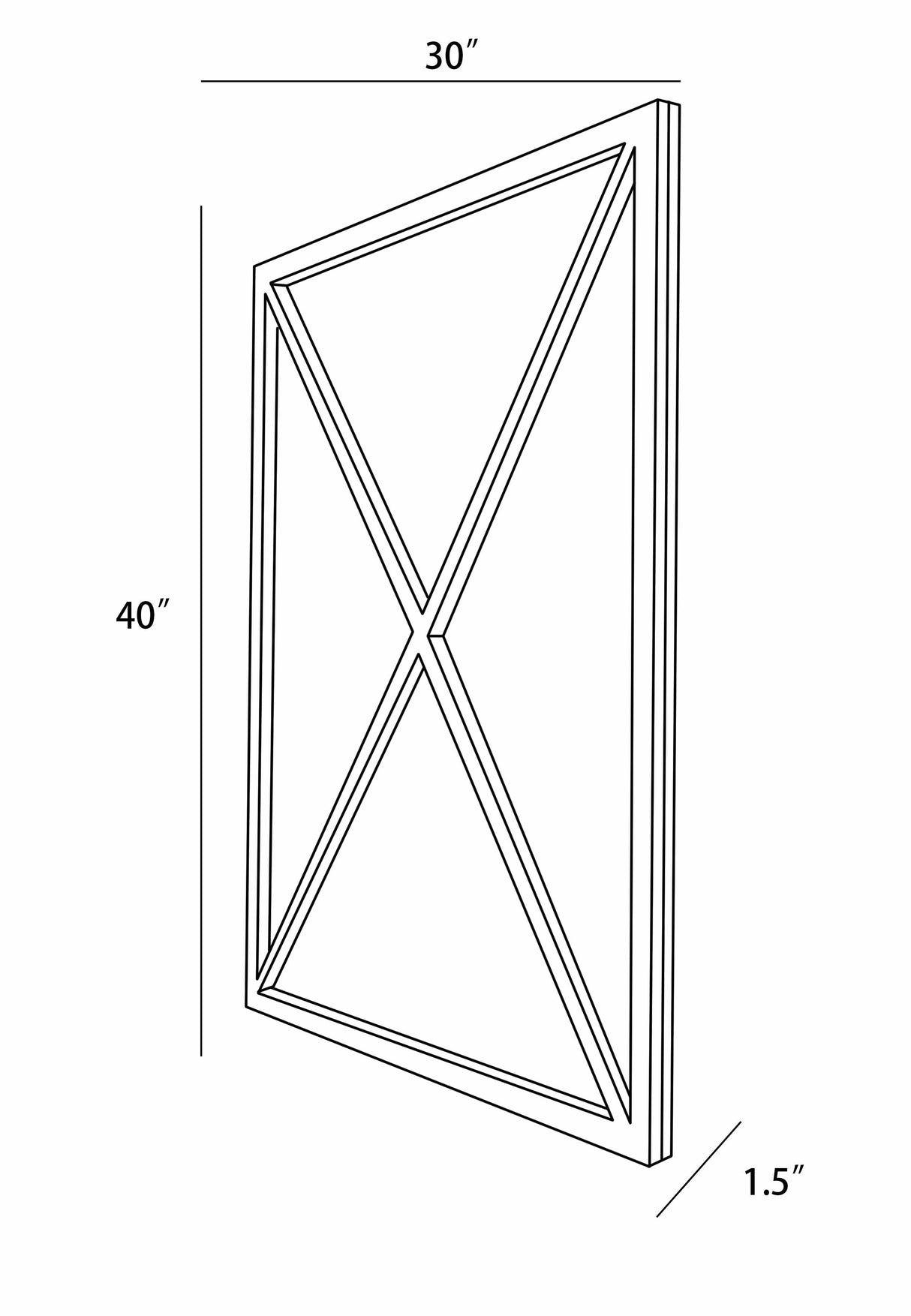 Candon Black Framed Mirror-Mirrors-Parc Decor