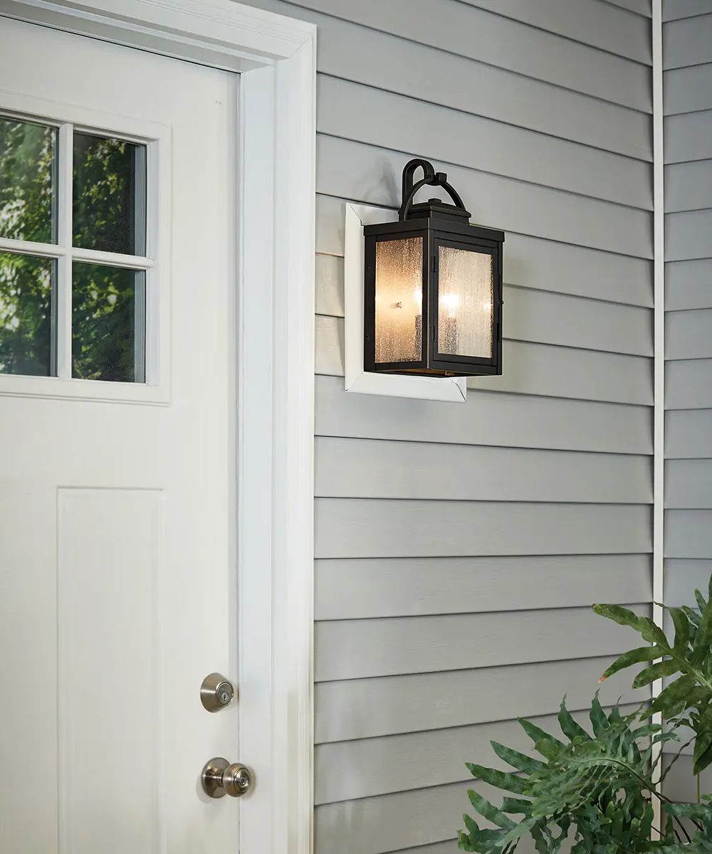 Carlson 15"H 2-Light Bronze Finish Outdoor Wall Lantern by Kichler