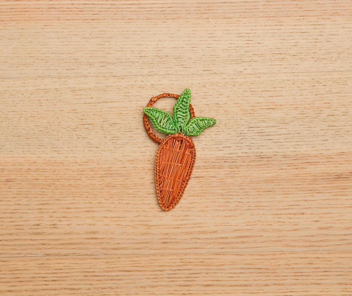 Carrot Napkin Ring β 3.5β Handwoven Iraca Palm β Artisan Spring Table Decor from Colombia-Napkins-Parc Decor