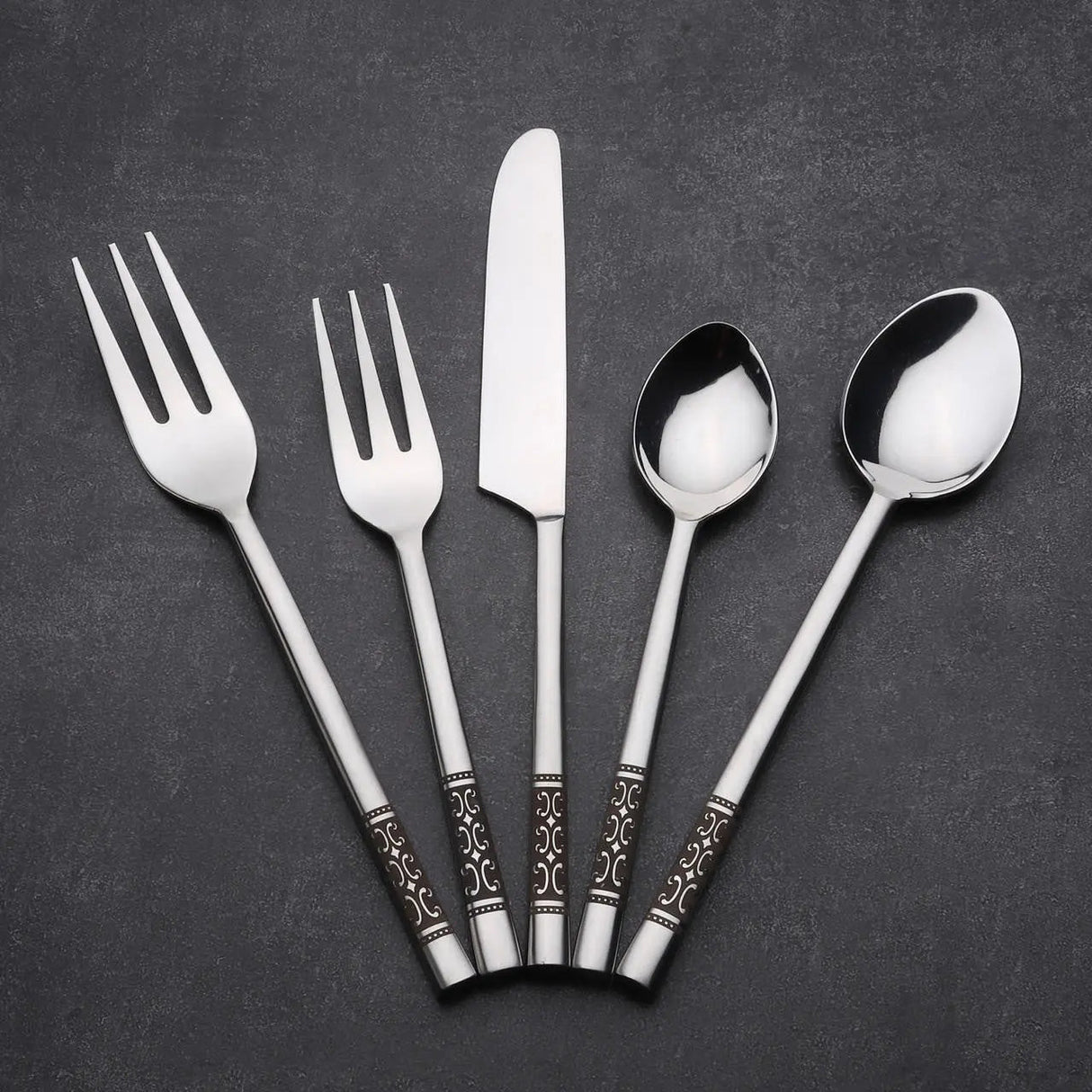 Chantilly Flatware, 5-Pc. Place Setting-flatware set-Parc Decor