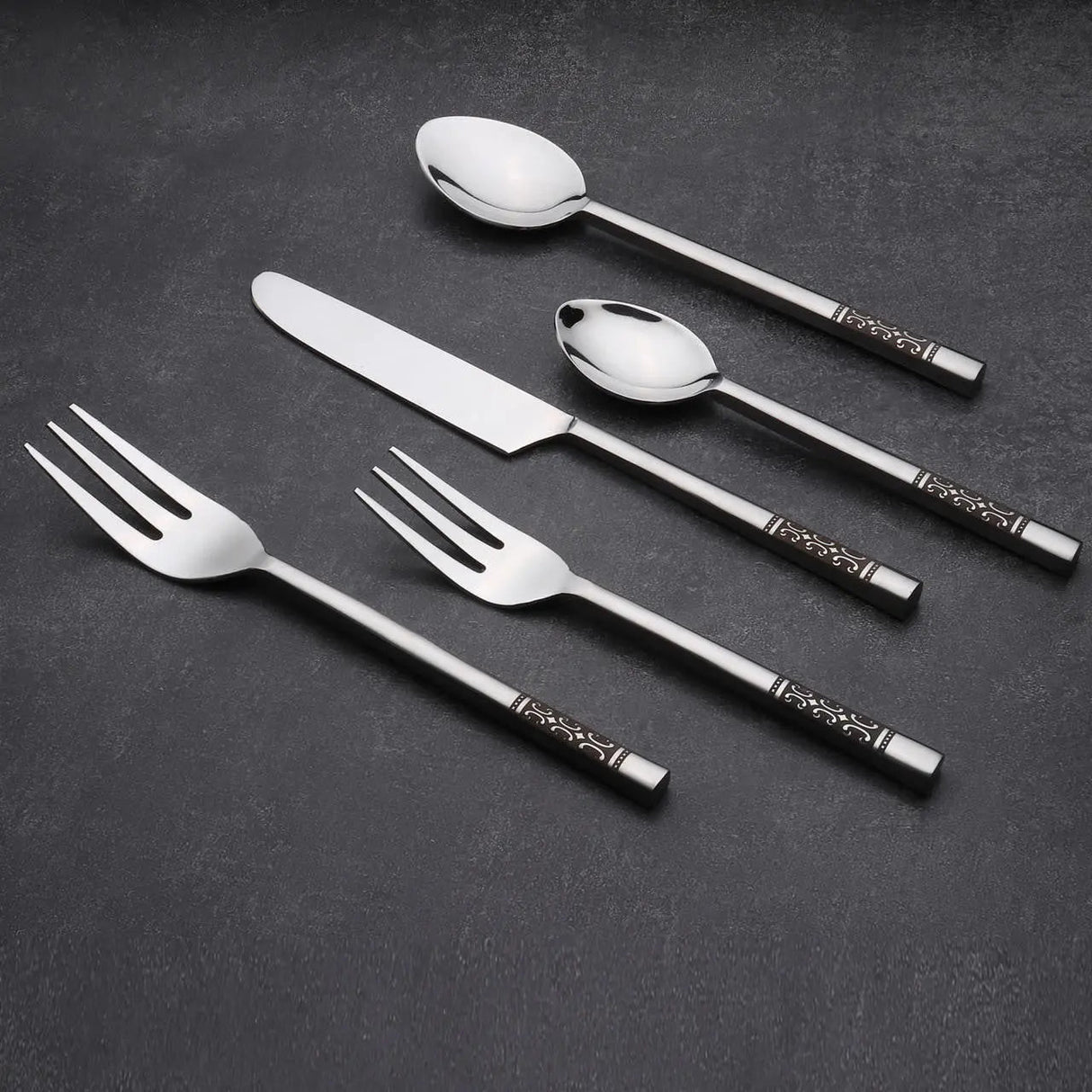 Chantilly Flatware, 5-Pc. Place Setting-flatware set-Parc Decor