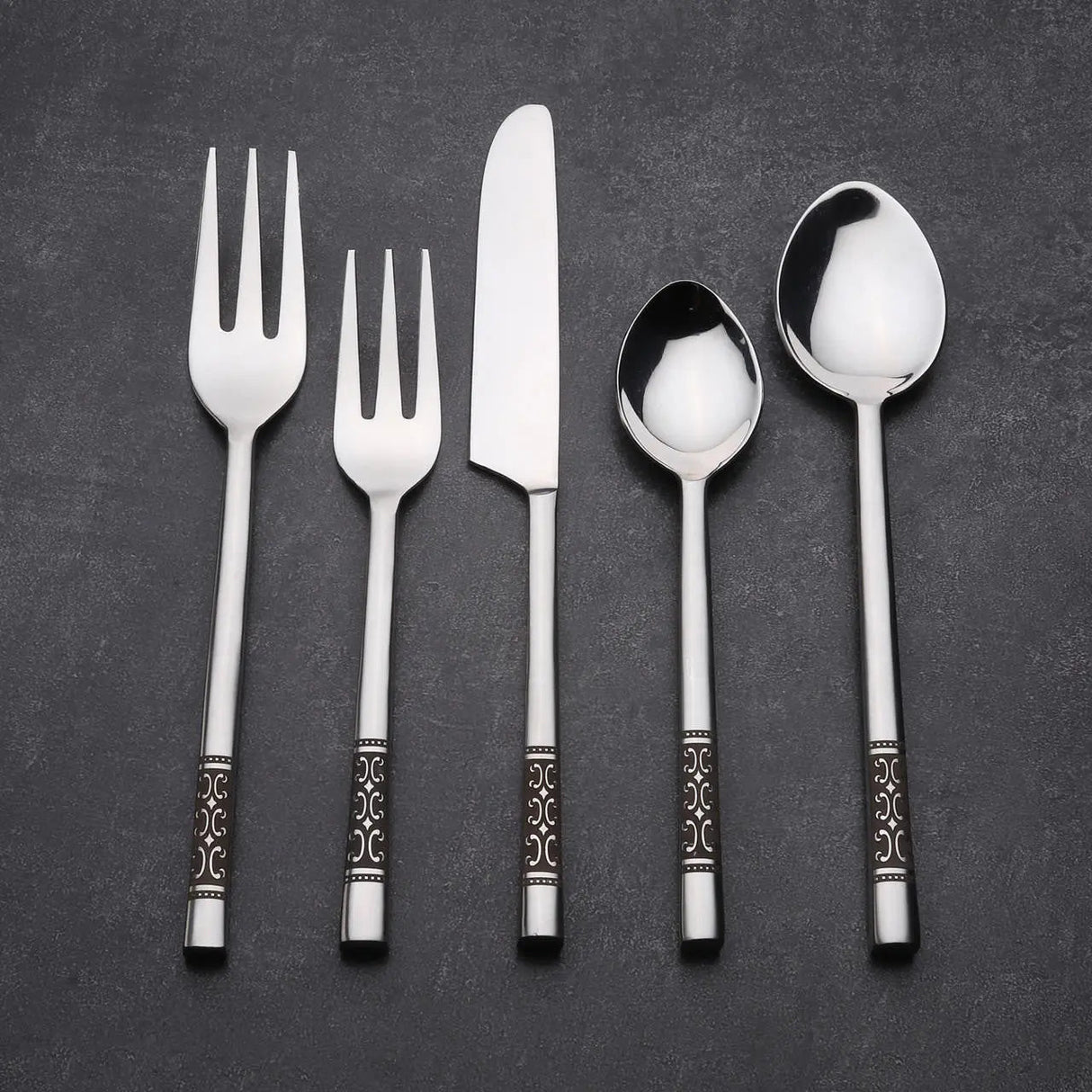 Chantilly Flatware, 5-Pc. Place Setting-flatware set-Parc Decor