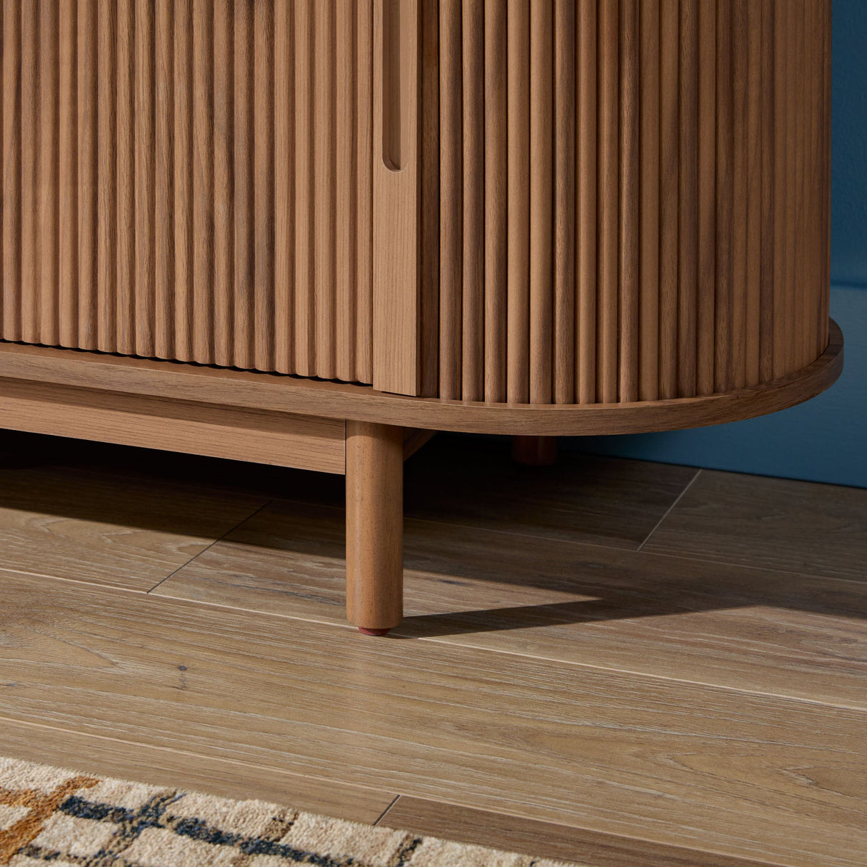 Chloe Modern Reeded TV Stand-Entertainment-Parc Decor