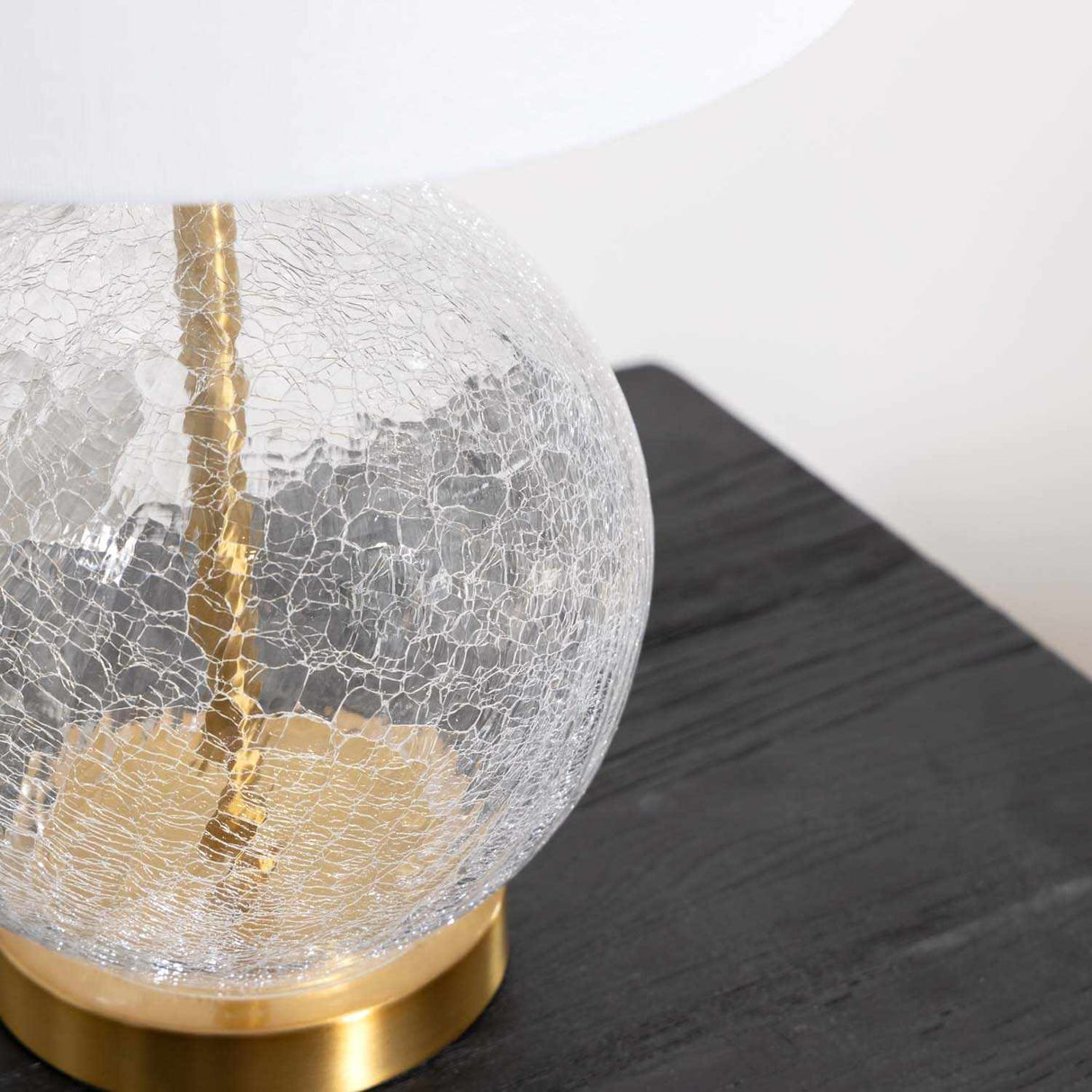 Ciel Contemporary Glass Textured Table Lamp-Lighting-Parc Decor