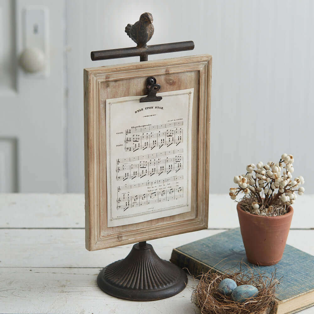 Clipboard Picture Frame with Bird-Home Decor-Parc Decor