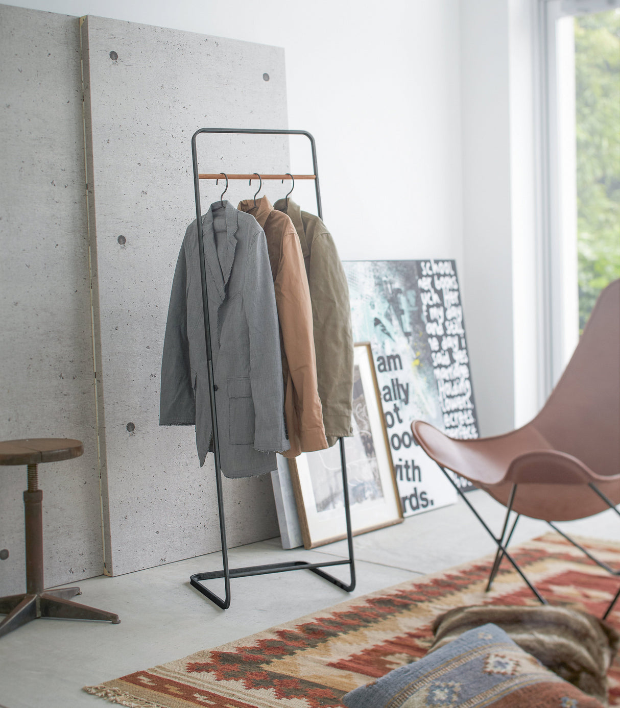 Coat Rack (55" H) - Steel-Coat Rack-Parc Decor