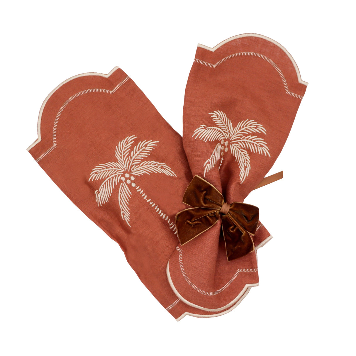 Cocoa Oasis Napkin - Set of 4-Napkin-Parc Decor