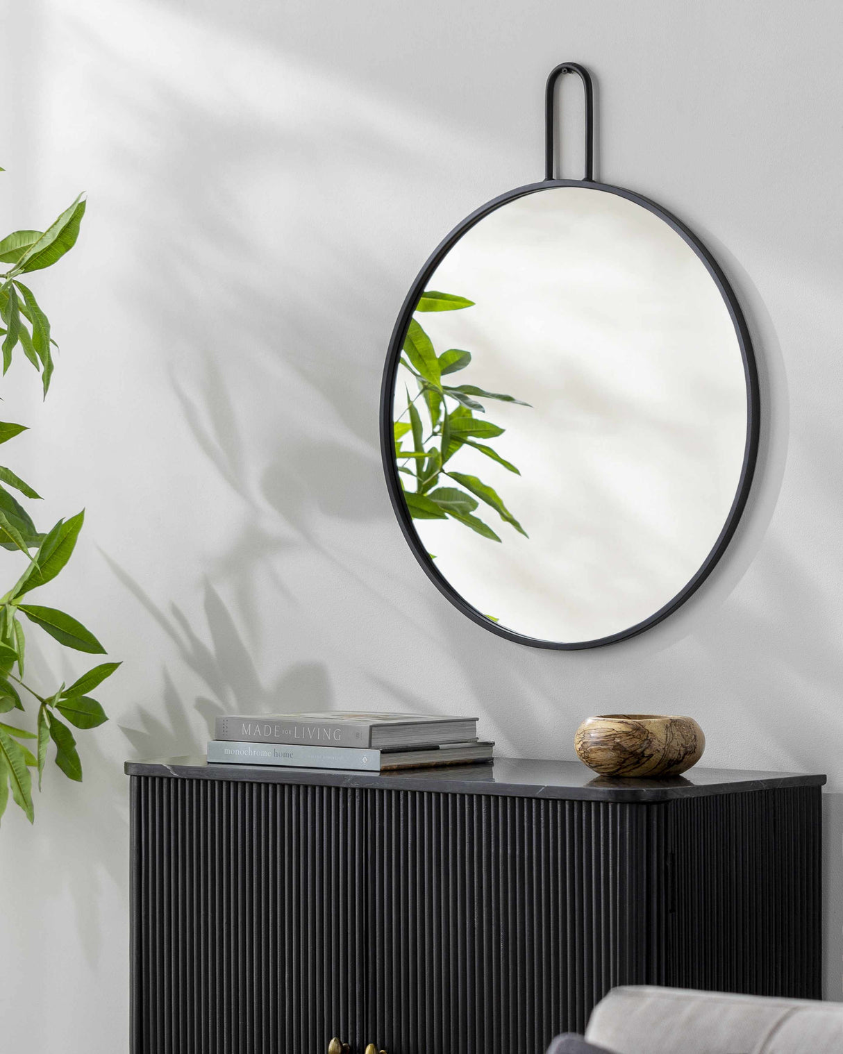 Comaltepec Black Metal Mirror-Mirrors-Parc Decor