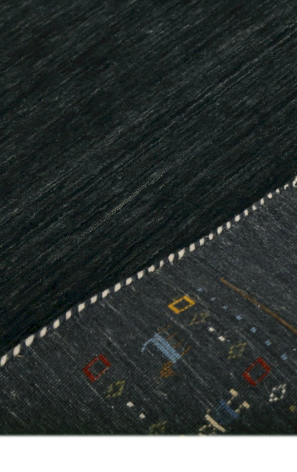 Contemporary Design Charcoal Hand Loomed Wool Area Rug
