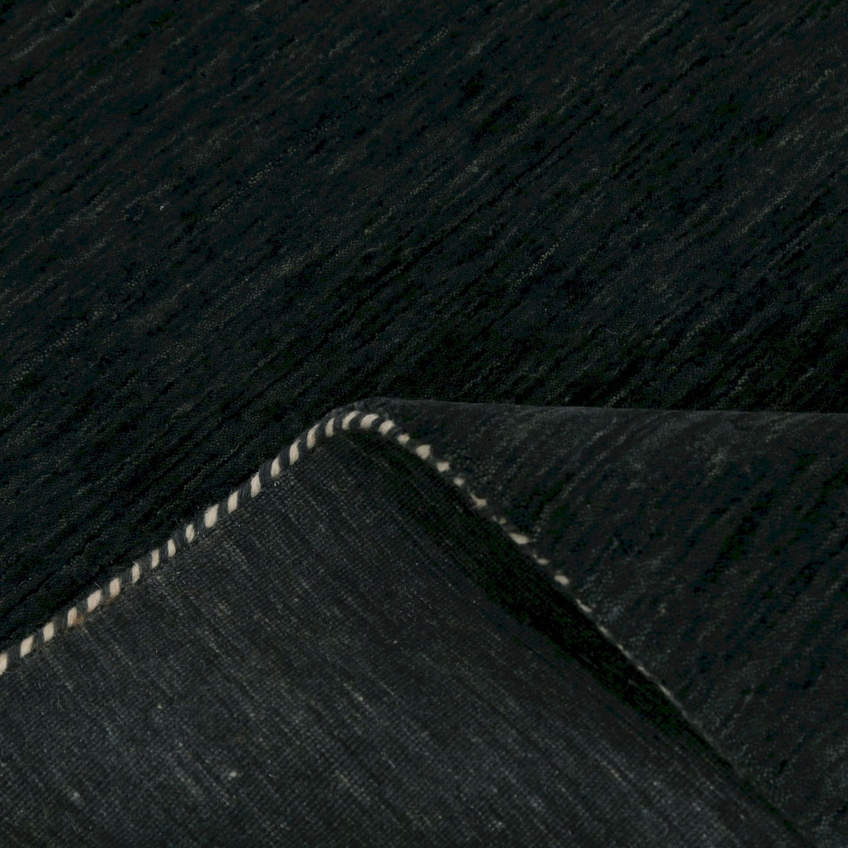 Contemporary Design Charcoal Hand Loomed Wool Area Rug