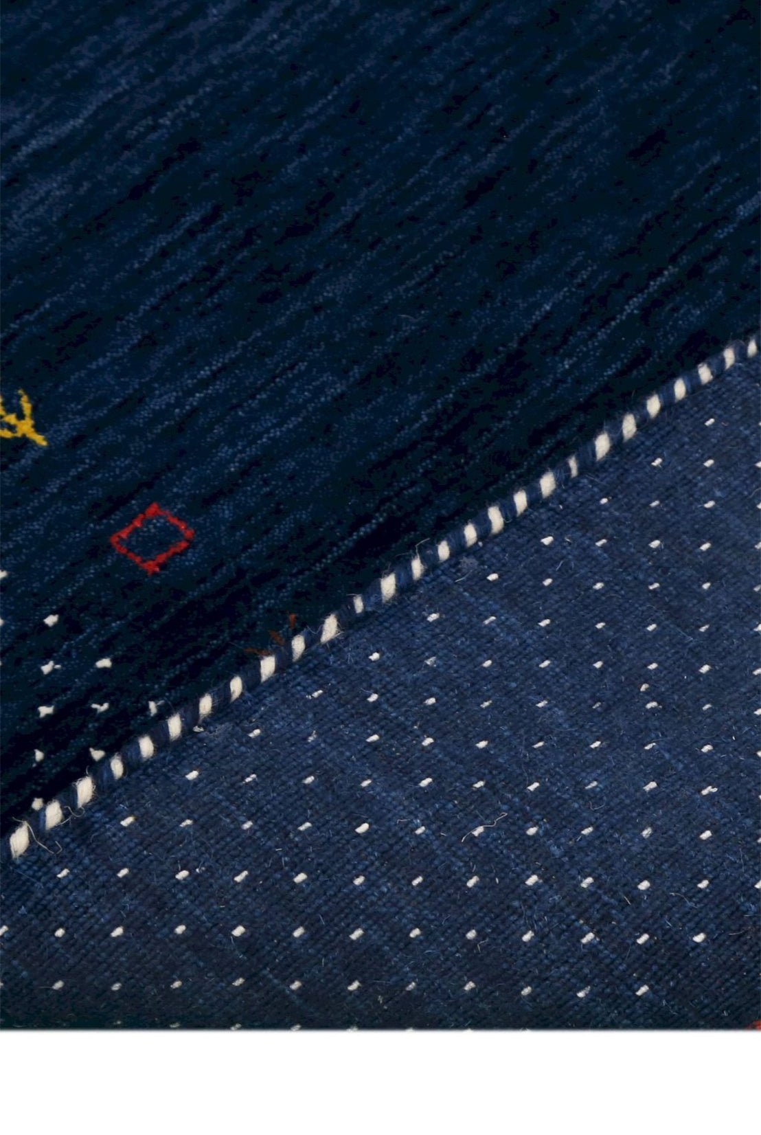 Contemporary Gabbeh Border Design Hand Loomed Wool Area Rug