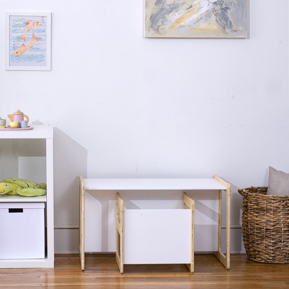 Convertible Table, Chair & Bench Set-Indoor-Parc Decor