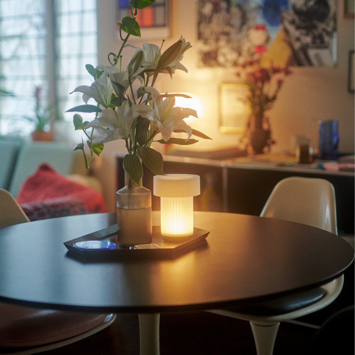 Cordless Mini Drum Lamp-Parc Decor