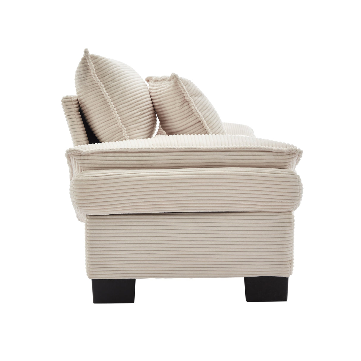 Corduroy Cloud Loveseat Couch-Living Room-Parc Decor