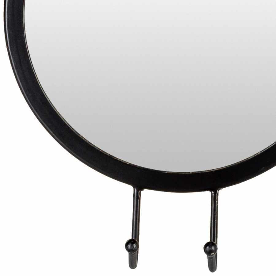 Cotmon Black Iron Frame Mirror-Mirrors-Parc Decor
