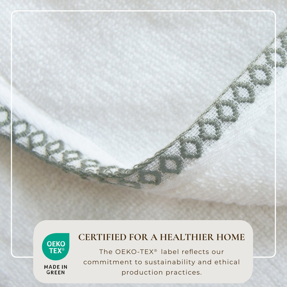 Cotton Border-Stitched 6-Piece Towel Set – Valery Collection-Bath Towels & Washcloths-Parc Decor