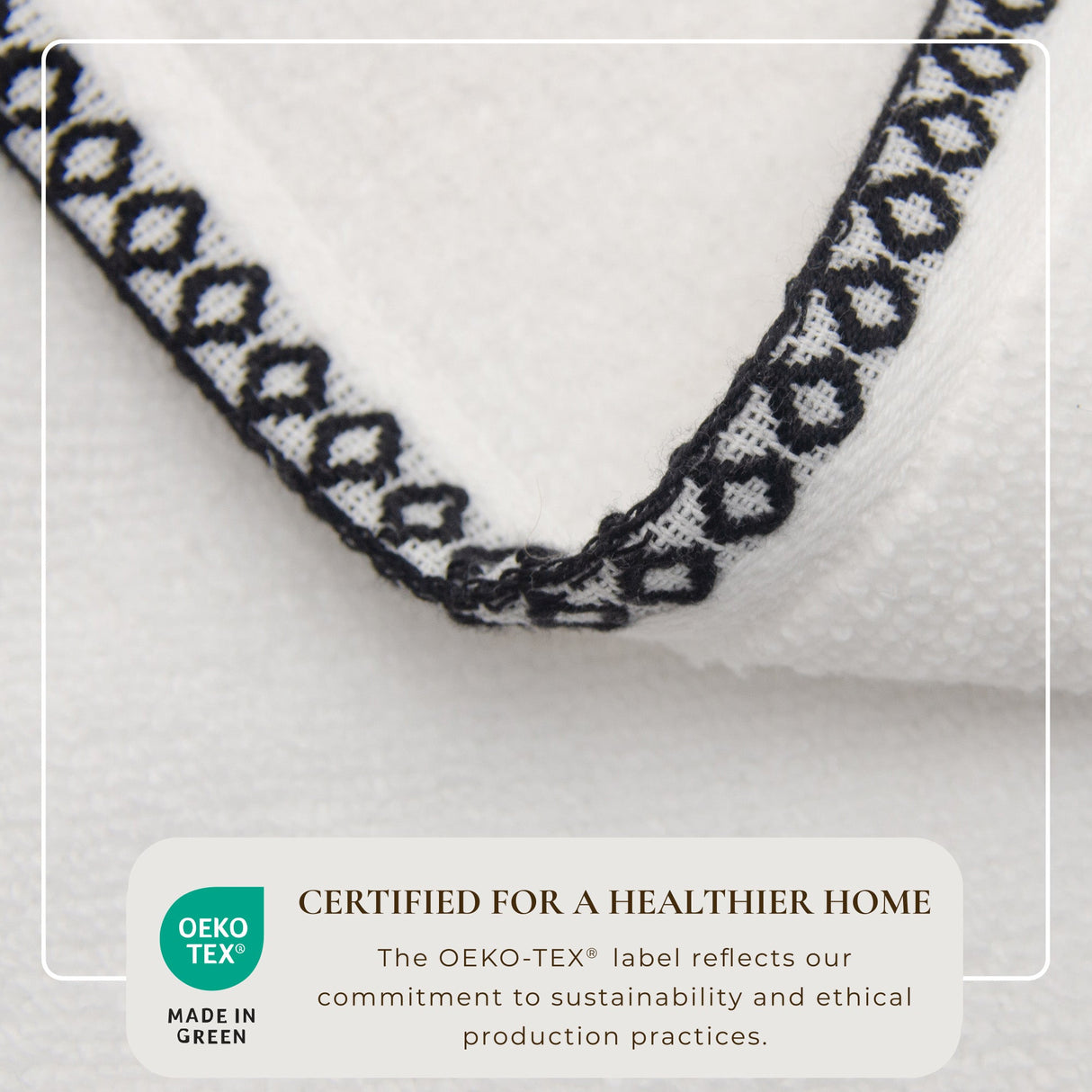 Cotton Border-Stitched 6-Piece Towel Set – Valery Collection-Bath Towels & Washcloths-Parc Decor