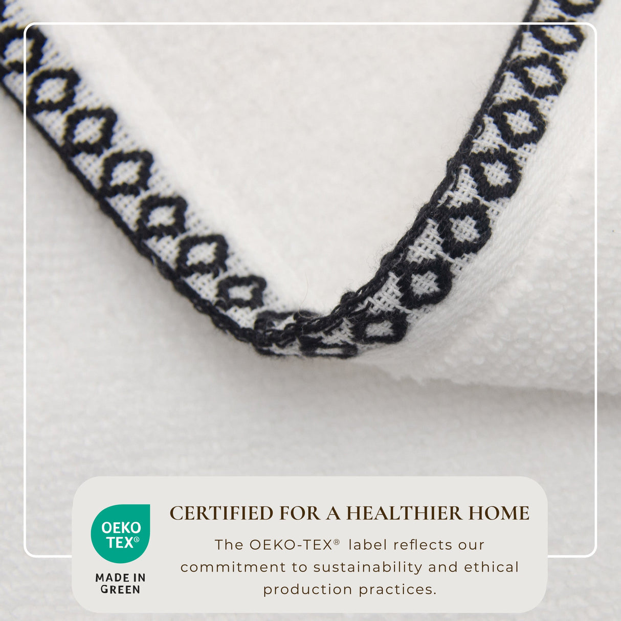 Cotton Border-Stitched 6-Piece Towel Set – Valery Collection-Bath Towels & Washcloths-Parc Decor