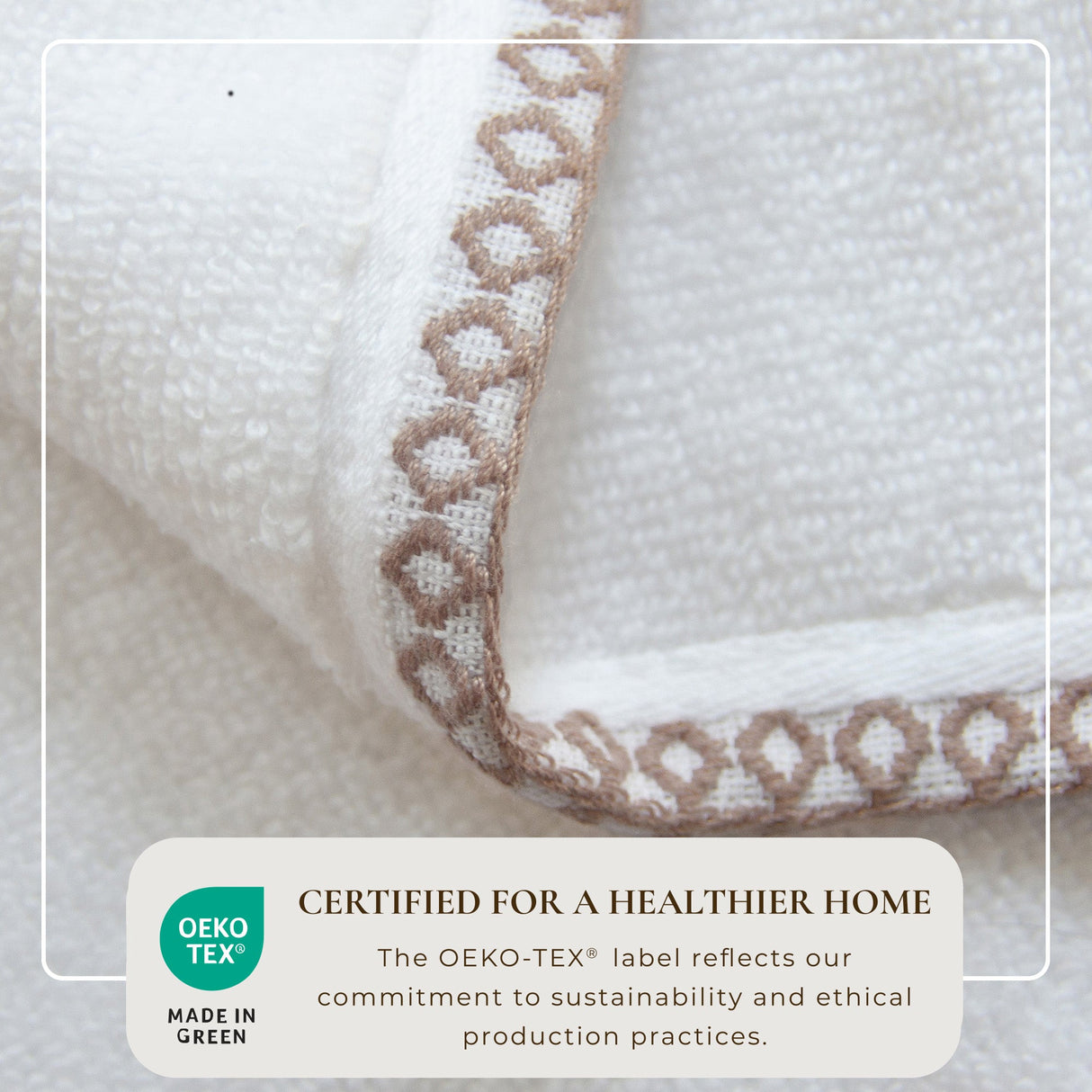 Cotton Border-Stitched 6-Piece Towel Set – Valery Collection-Bath Towels & Washcloths-Parc Decor