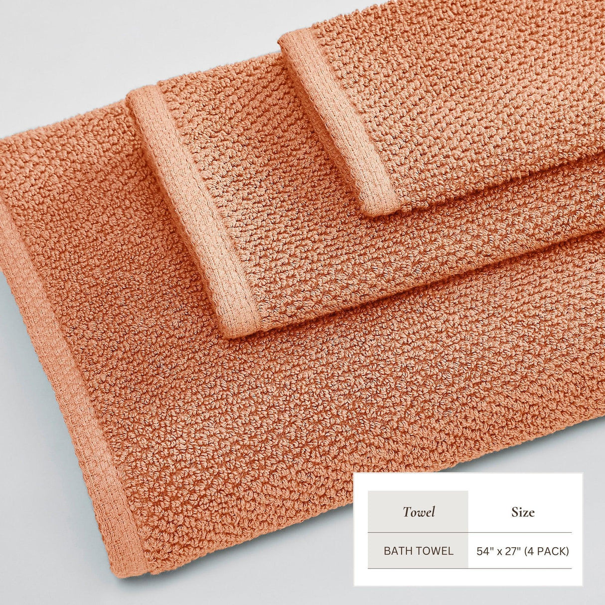 Cotton Textured Bath Towel Set - Acacia Collection