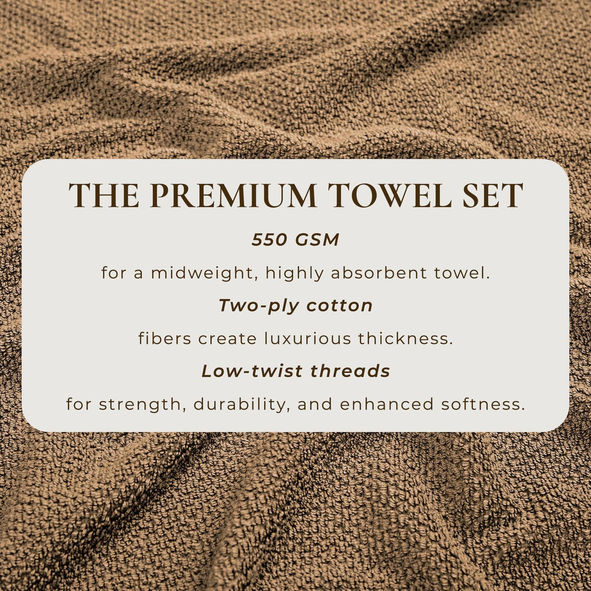 Cotton Textured Bath Towel Set – Acacia Collection-Bath Towels & Washcloths-Parc Decor