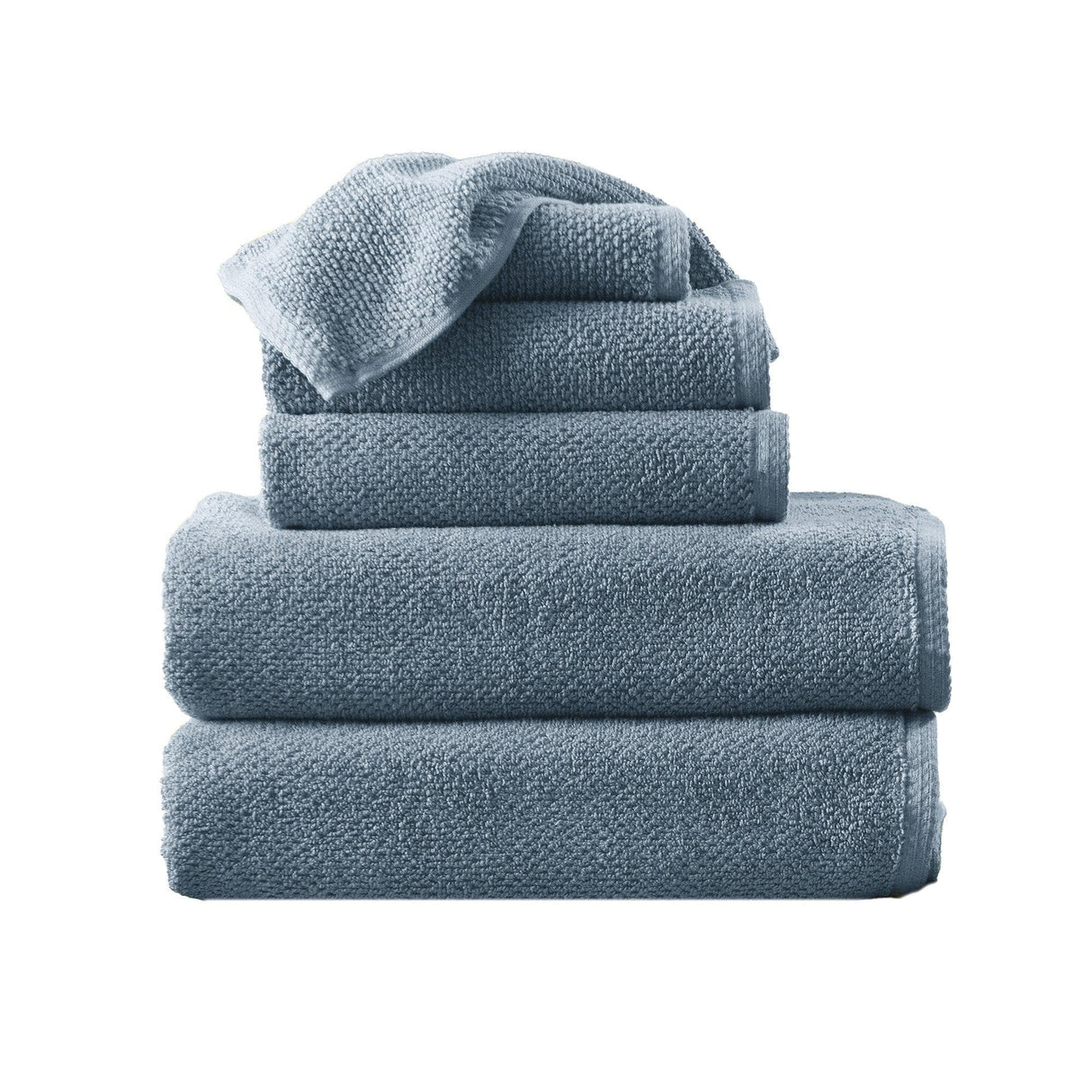 Cotton Textured Bath Towel Set – Acacia Collection-Bath Towels & Washcloths-Parc Decor