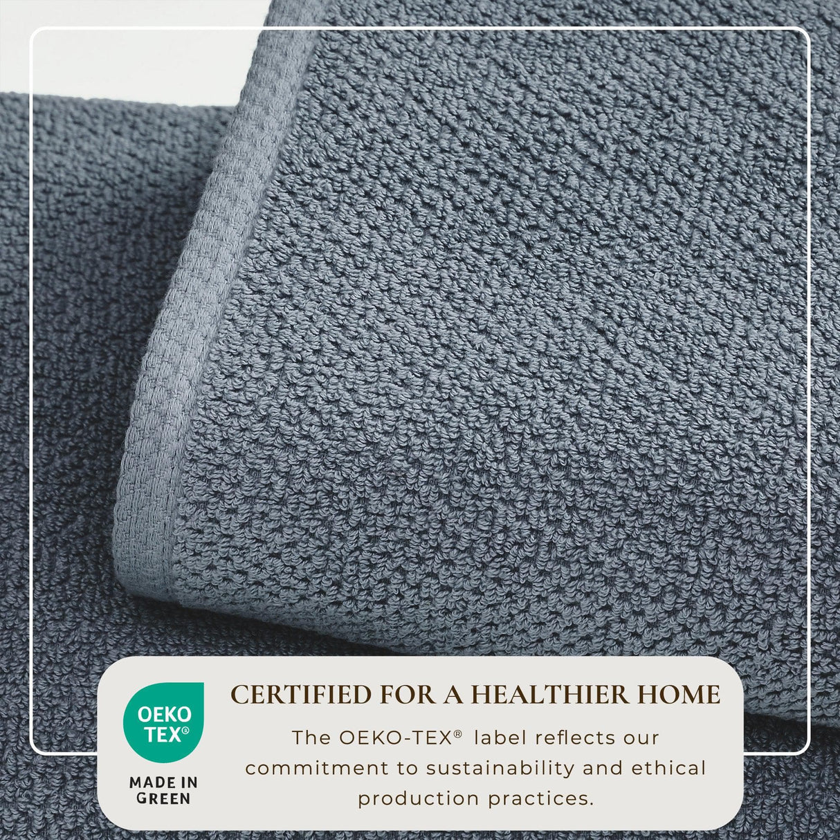 Cotton Textured Bath Towel Set – Acacia Collection-Bath Towels & Washcloths-Parc Decor