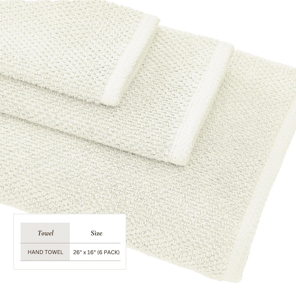 Cotton Textured Bath Towel Set – Acacia Collection-Bath Towels & Washcloths-Parc Decor