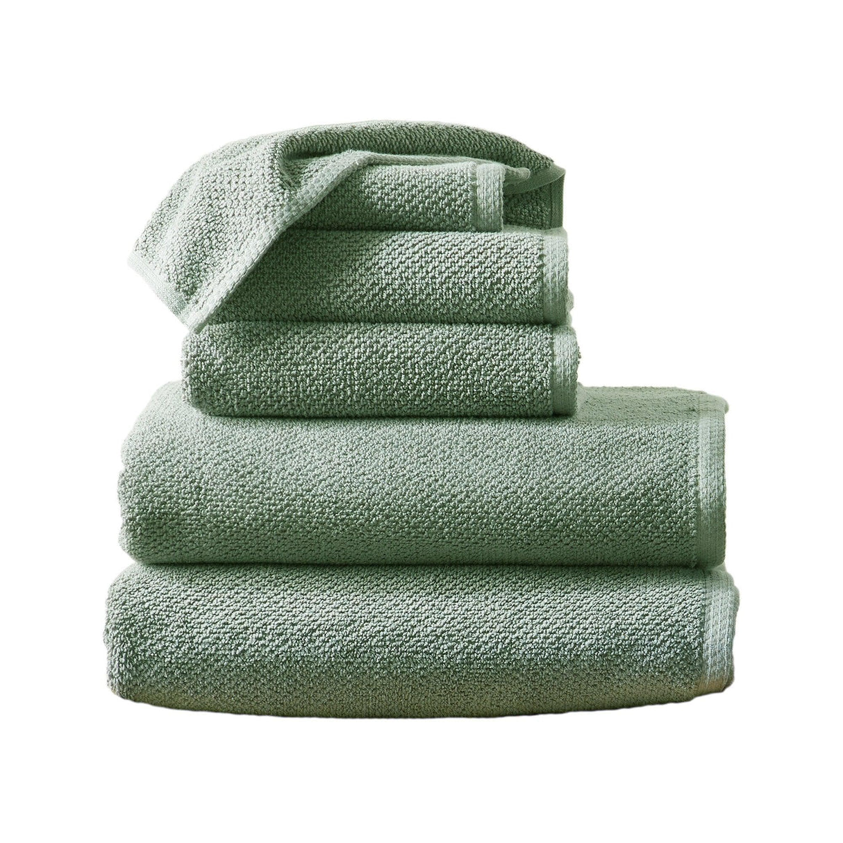 Cotton Textured Bath Towel Set – Acacia Collection-Bath Towels & Washcloths-Parc Decor