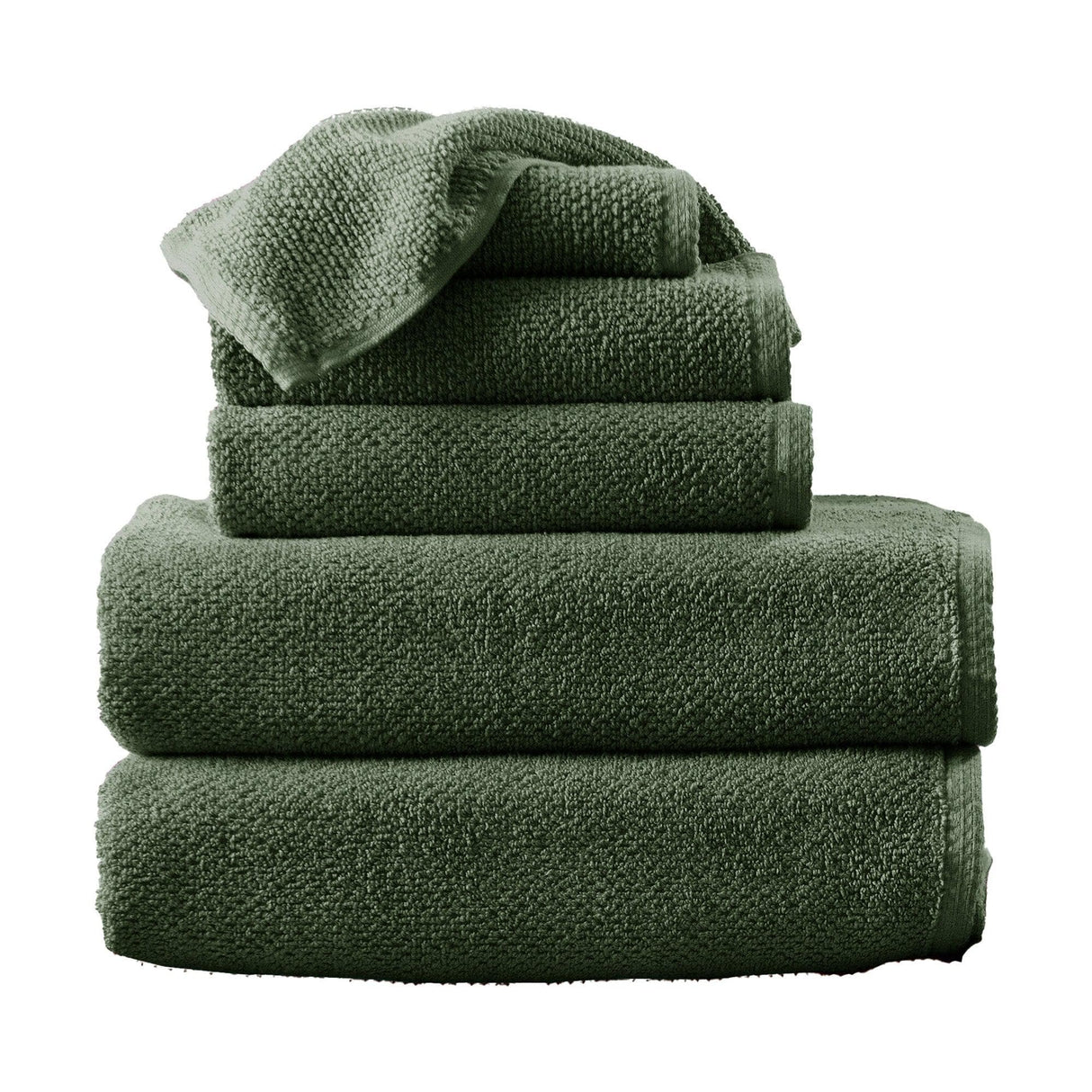 Cotton Textured Bath Towel Set – Acacia Collection-Bath Towels & Washcloths-Parc Decor