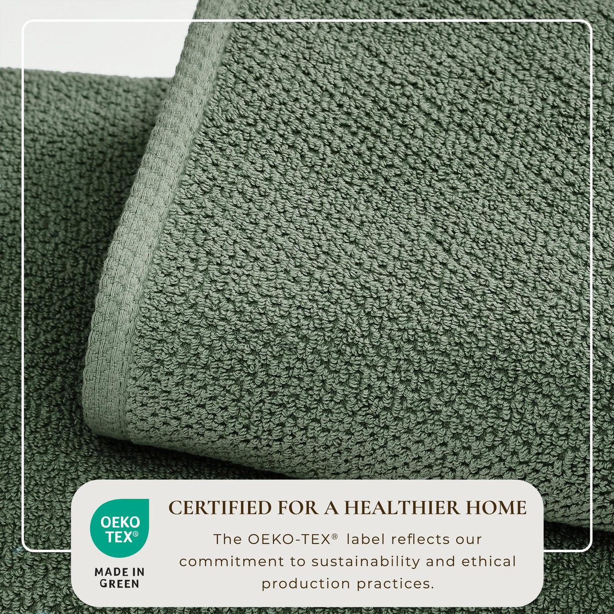 Cotton Textured Bath Towel Set – Acacia Collection-Bath Towels & Washcloths-Parc Decor