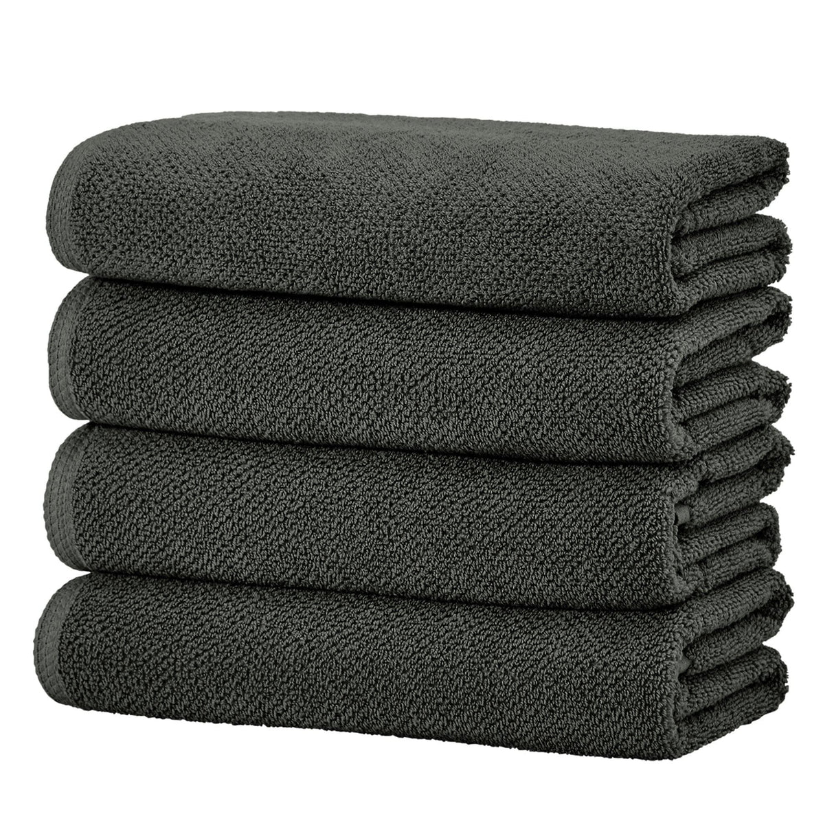 Cotton Textured Bath Towel Set – Acacia Collection-Bath Towels & Washcloths-Parc Decor