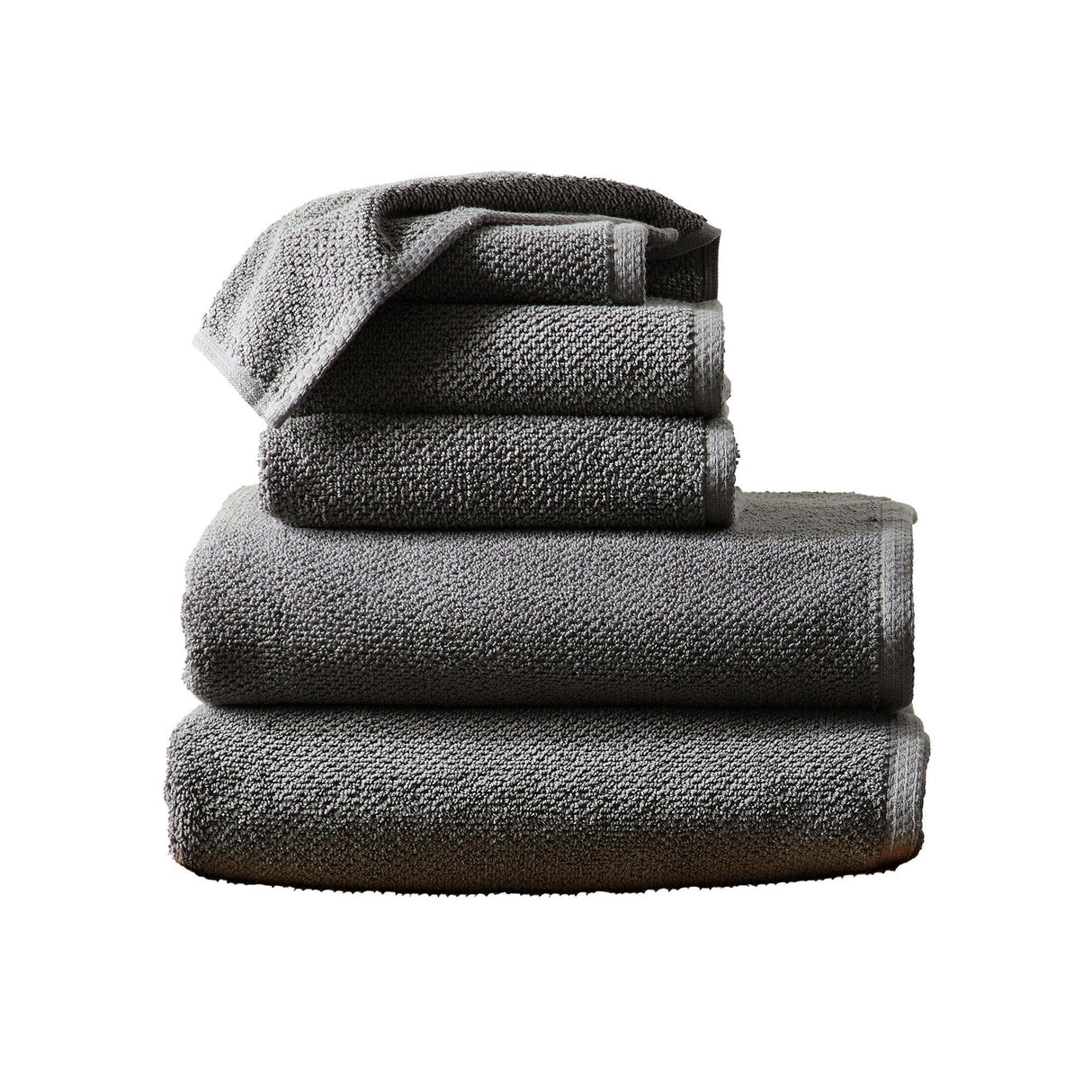 Cotton Textured Bath Towel Set – Acacia Collection-Bath Towels & Washcloths-Parc Decor