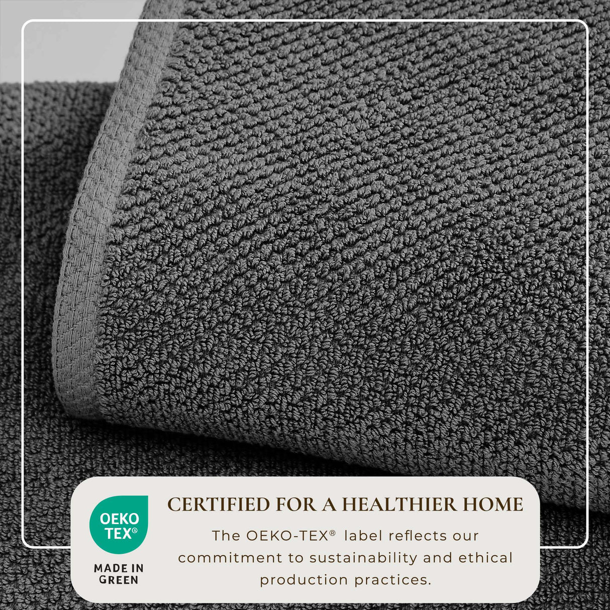 Cotton Textured Bath Towel Set – Acacia Collection-Bath Towels & Washcloths-Parc Decor