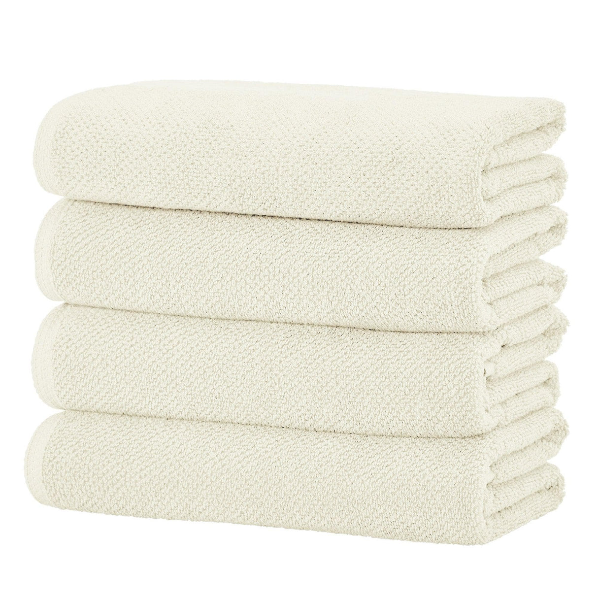 Cotton Textured Bath Towel Set – Acacia Collection-Bath Towels & Washcloths-Parc Decor