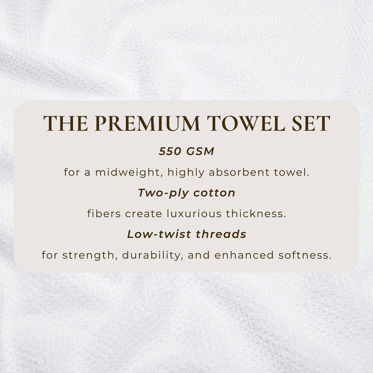 Cotton Textured Bath Towel Set – Acacia Collection-Bath Towels & Washcloths-Parc Decor