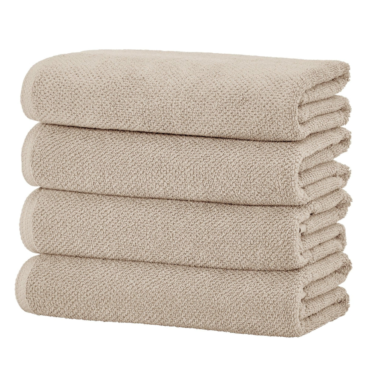 Cotton Textured Bath Towel Set – Acacia Collection-Bath Towels & Washcloths-Parc Decor