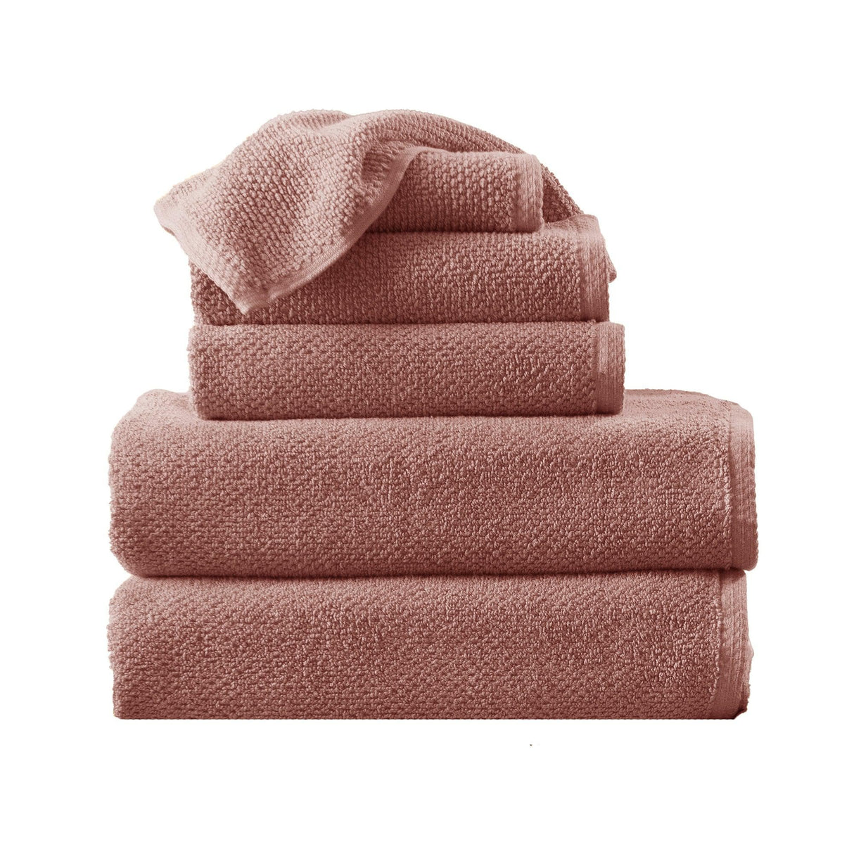 Cotton Textured Bath Towel Set – Acacia Collection-Bath Towels & Washcloths-Parc Decor