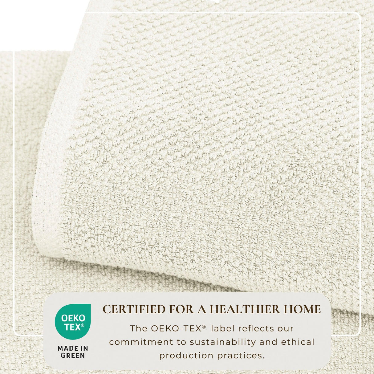 Cotton Textured Bath Towel Set – Acacia Collection-Bath Towels & Washcloths-Parc Decor